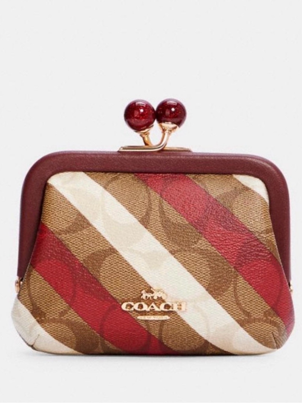 Coach Nora Frame Kisslock Coin Purse (Style C1709)